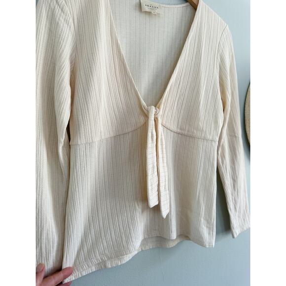 Sézane | Sezane | Cyrielle Top in Ecru Cream/Ivory | Sz M - Picture 6 of 9